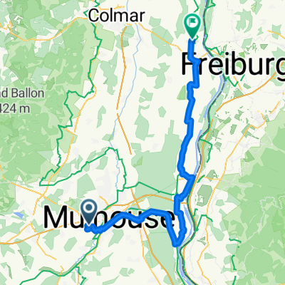 Rue du Frioul, Mülhausen nach Grande Rue, Biesheim