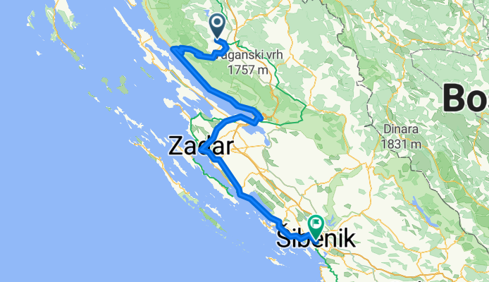 Gospić - Gračac + Gračac - Knin + Knin - Hrvace (1/2)