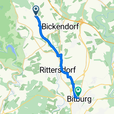 Auf Mühlberg nach Bitburg
