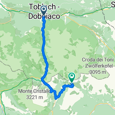 Route to Rifugio Auronzo