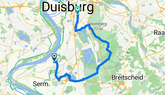DU: HKM bis Hbf, 22 km schöne Strecke