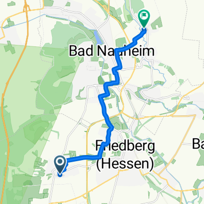 Südstraße, Friedberg (Hessen) nach Södeler Weg, Bad Nauheim
