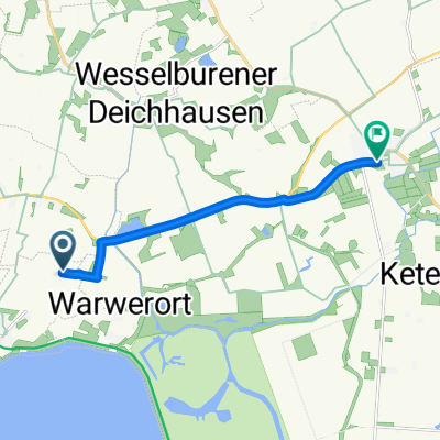 Grothshof, Büsumer Deichhausen nach Schwarzer Weg, Wöhrden