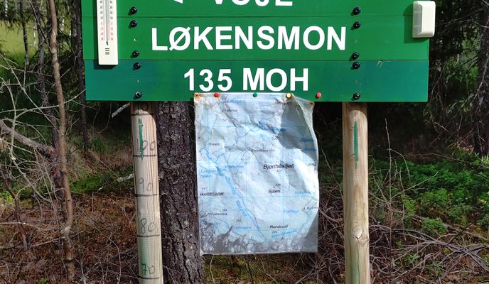 Photo 2 of the Bikemap route "Vølaneveien - Løkene"