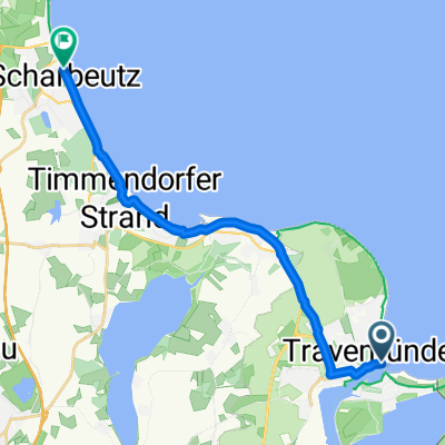 Am Leuchtenfeld, Lübeck nach Hansastraße, Scharbeutz