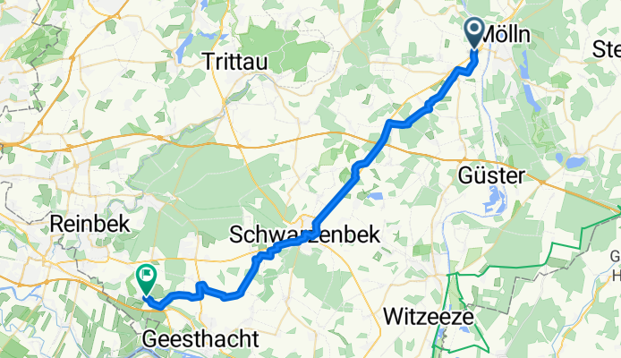 Bei der Lohmühle nach Strandpromenade