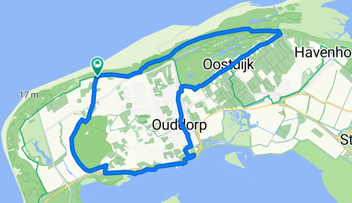 Fietsroute met uitzicht op Hompelvoet