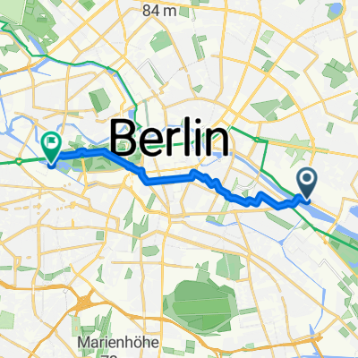 Ehrenbergstraße, Berlin nach Südliche Freiarchenbrücke, Berlin