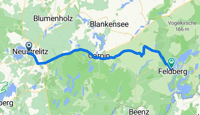 Von Neustrelitz bis Feldberger Seenlandschaft