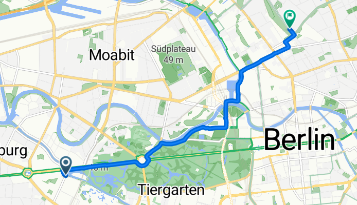 Fasanenstraße, Berlin nach Theodor-Heuss-Weg, Berlin