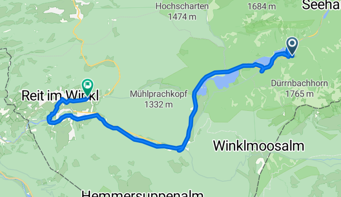 B305, Ruhpolding nach Haselnußweg 4, Reit im Winkl