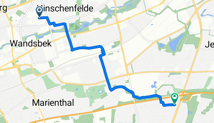 Auf dem Königslande, Hamburg nach Dringsheide, Hamburg