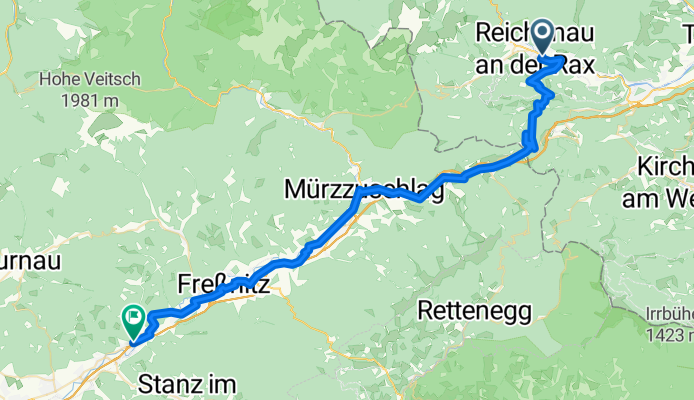 Von Reichenau an der Rax bis Kindberg