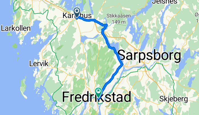 Karlshusjordet, Råde to Brochs gate, Fredrikstad