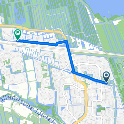 Watergangpolderplein, Gouda naar Citroenvlinderstraat, Gouda