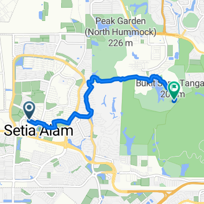 Shah Alam to Taman Pertanian Bukit Cahaya Seri Alam, Shah Alam