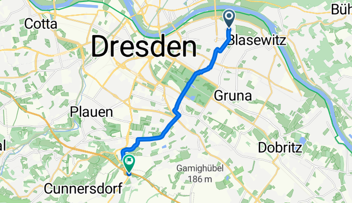 Fetscherstraße nach Nöthnitzer Hang