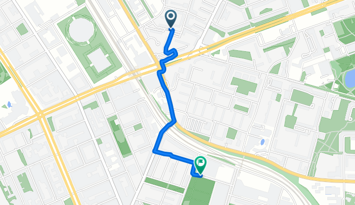 Oleanderstraße, Berlin nach Zur Rinderauktionshalle, Berlin