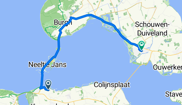 Krommeweg, Kamperland nach Appelmarkt, Zierikzee