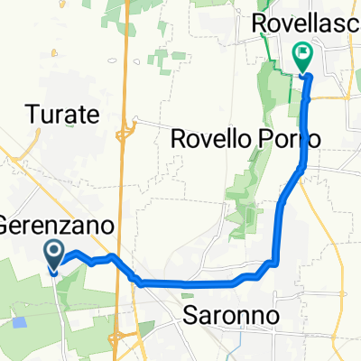 Da Via per Uboldo a Via Giacomo Puccini