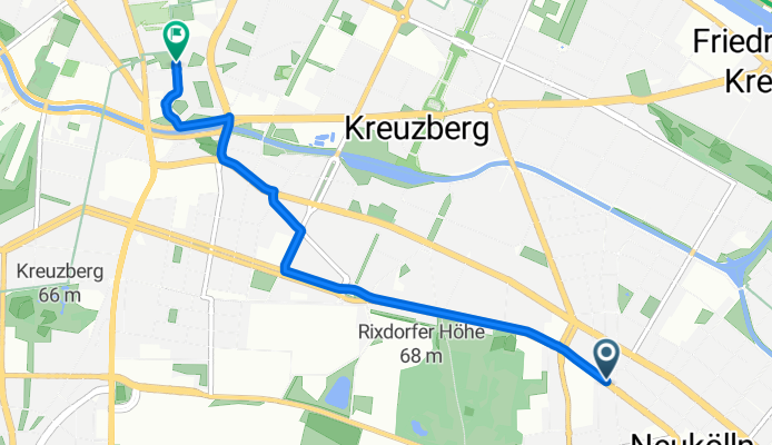 Reuterstraße, Berlin nach Friedrichshain-Kreuzberg, Berlin