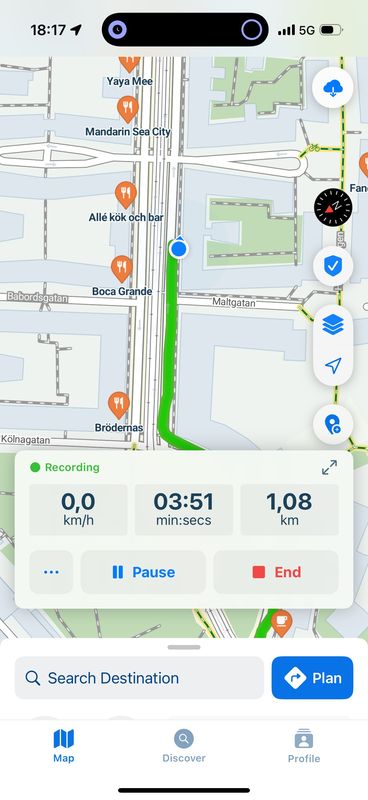 Hammarby allé, Stockholm to Lumaparksvägen, Stockholm