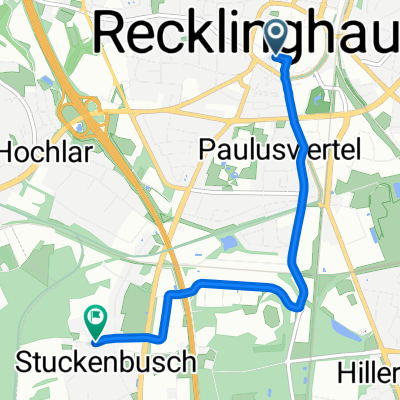 Steinstraße, Recklinghausen nach Spanenkamp, Recklinghausen