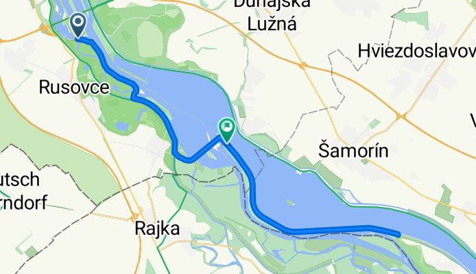 Rusovce, Bratislava V až Hamuliakovo