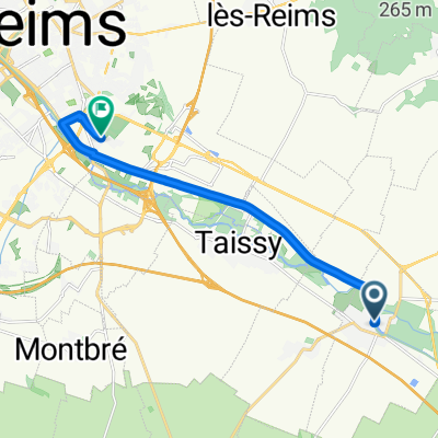 Rue Jacques Cartier, Sillery nach Reims