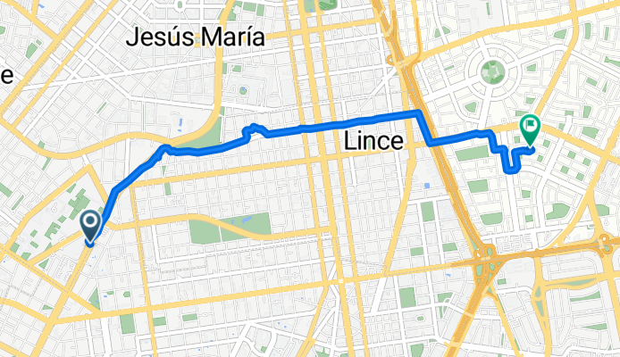 Ciclovía Salaverry, Lima a Ismodes, Lima