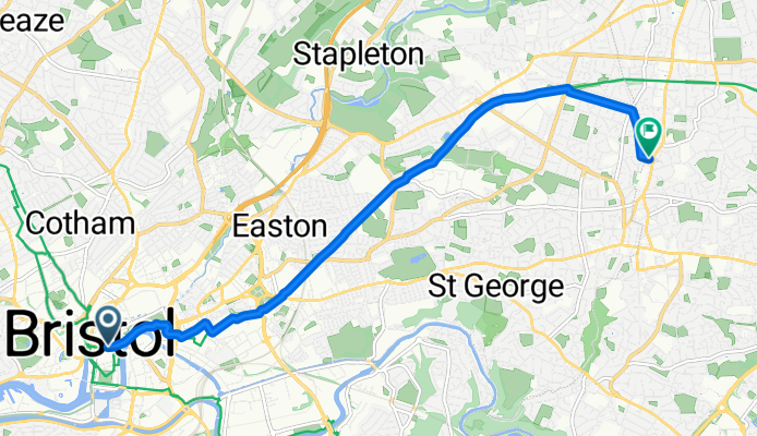 Small Street, Bristol to Lansdown Road, Bristol