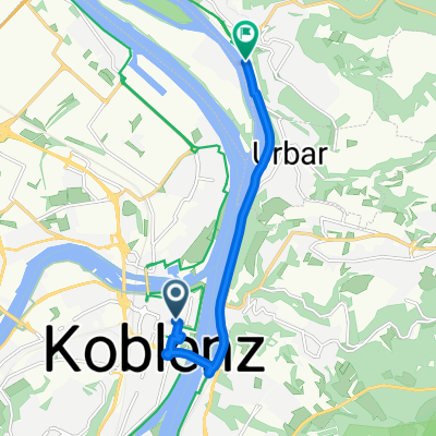 Casinostraße, Koblenz nach Rheinufer, Vallendar