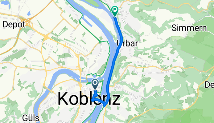 Casinostraße, Koblenz nach Rheinufer, Vallendar