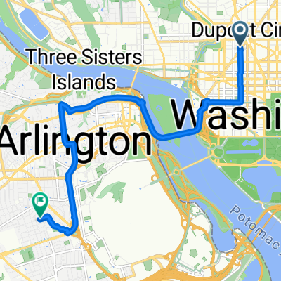 New Hampshire Ave NW, Washington to Second Rd N, Arlington