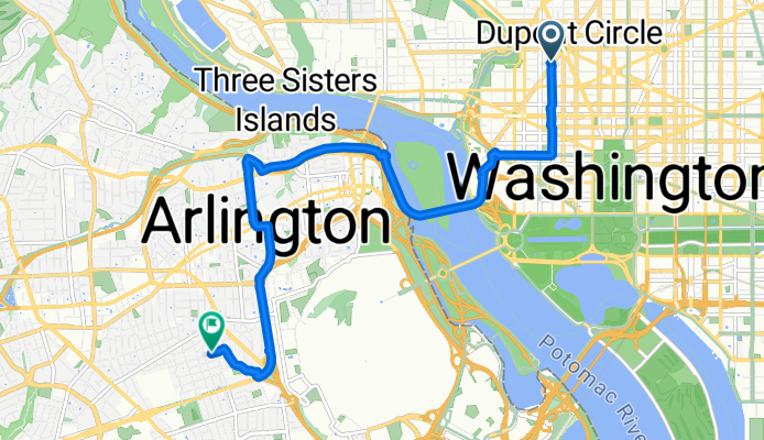 New Hampshire Ave NW, Washington to Second Rd N, Arlington