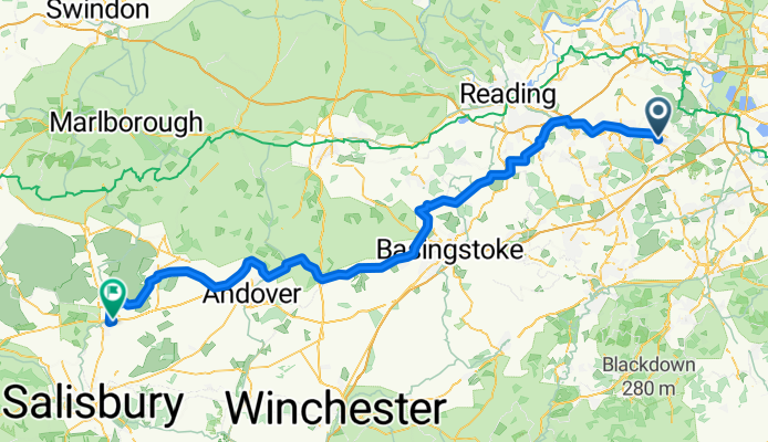 Ascot to Amesbury 107km