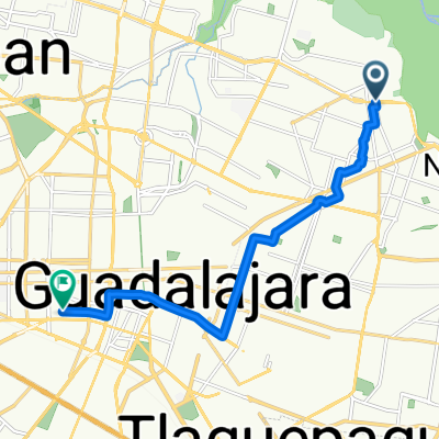 Avenida General Joaquín Amaro, Guadalajara a Calle Colonias, Guadalajara