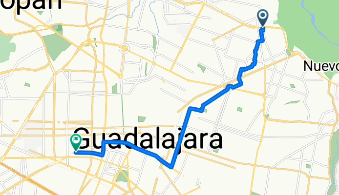 Avenida General Joaquín Amaro, Guadalajara a Calle Colonias, Guadalajara
