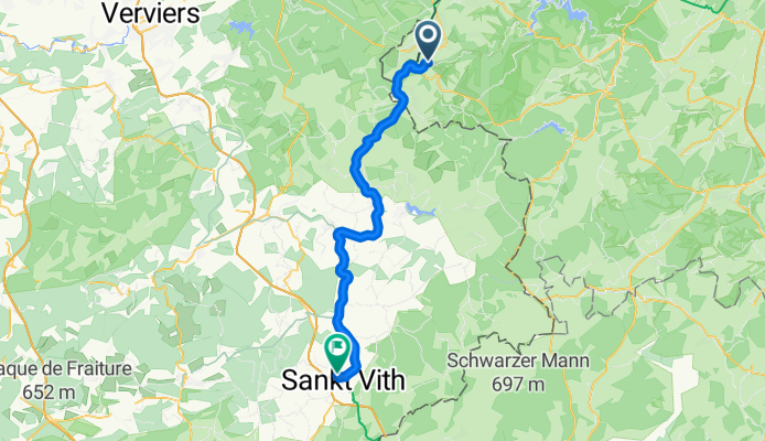 Auf dem Schloß, Monschau to Hünninger Weg, St. Vith