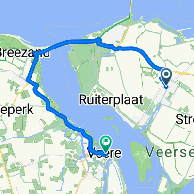 Korte Nieuwstraat, Kamperland nach Markt, Veere