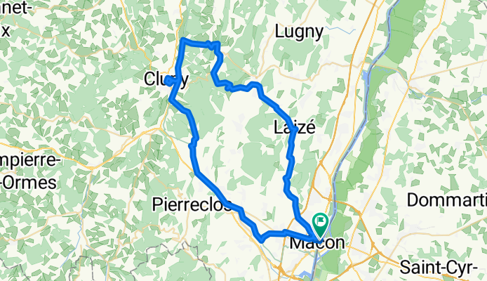 Mâcon - Voie Verte - Cluny - Donzy - Hurigny - Mâcon