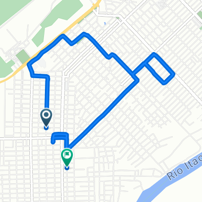 De Rua Goiás a Travessa Planalto