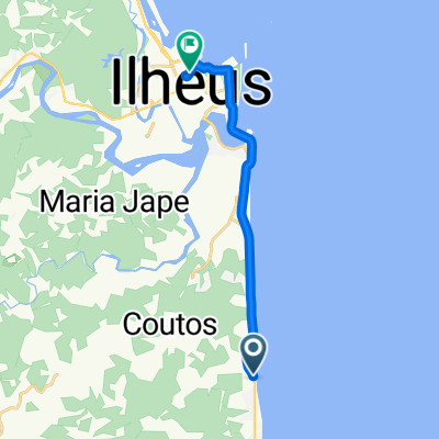 Rota para Rua Severino Viêira