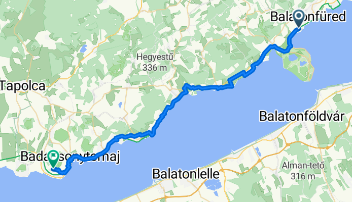 From Balatonfured to Badacsonytomaj