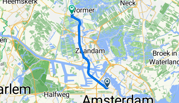 Spaarndammerdijk, Amsterdam nach Krommenieërweg, Wormerveer