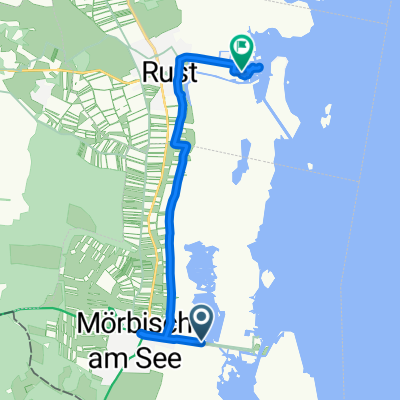 Seestraße nach Ruster Bucht Campingplatz