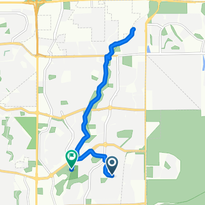 Amber Ridge Dr, Colorado Springs to Springs Ranch, Colorado Springs