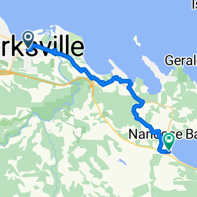 Jensen Ave E, Parksville to Nanoose Beach Rd, Nanaimo