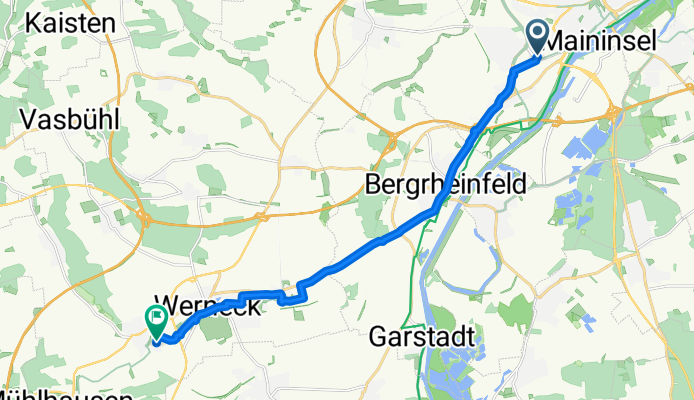 Wohlfahrtstraße, Schweinfurt nach Im Löffelsterz, Werneck