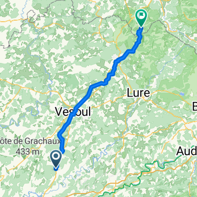 Rue de l'Église, Rioz à Route de Moyemont, Le Val-d'Ajol